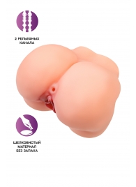 Реалистичный мастурбатор в форме попки с 2 любовными входами - No Name - в Петрозаводске купить с доставкой