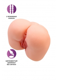 Реалистичный мастурбатор-попка с 2 любовными входами - No Name - в Петрозаводске купить с доставкой