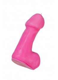 Розовая свеча в форме пениса - 47 гр. - Pecado - купить с доставкой в Петрозаводске