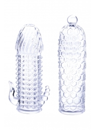 Набор из 2 прозрачных насадок на член Seductive Tickler Sleeves Set - NMC - в Петрозаводске купить с доставкой