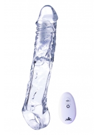 Прозрачная насадка-удлинитель Length Enhancer With Bullet с подхватом - 22,3 см. - NMC - в Петрозаводске купить с доставкой