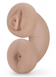 Телесный люминесцентный двусторонний мастурбатор Tasha - Blush Novelties - в Петрозаводске купить с доставкой