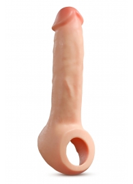 Телесная насадка-удлинитель Thrive 8.75 Inch Realistic Penis Extender Sleeve - 22,2 см. - Blush Novelties - в Петрозаводске купить с доставкой