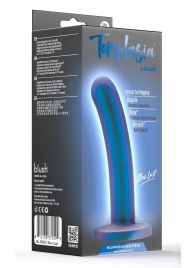 Синяя насадка с гладкой поверхностью Surrender 5.75 Inch Intermediate Pegging Dildo - 14,6 см. - Blush Novelties - купить с доставкой в Петрозаводске