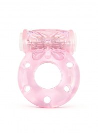 Розовое эрекционное виброкольцо с бабочкой - 1137 - в Петрозаводске купить с доставкой