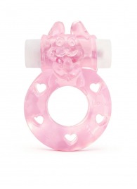 Розовое эрекционное виброкольцо в форме зайчика - 1137 - в Петрозаводске купить с доставкой
