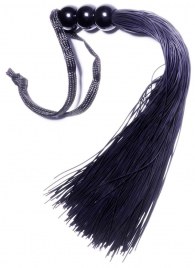 Черная силиконовая плетка - 25,4 см. - Boys of Toys - купить с доставкой в Петрозаводске