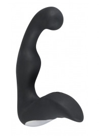 Черный перезаряжаемый стимулятор простаты с вибрацией - 14,6 см. - Orion - в Петрозаводске купить с доставкой