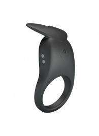 Черное перезаряжаемое виброкольцо Carlton - Baile - в Петрозаводске купить с доставкой