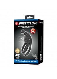 Черное перезаряжаемое виброкольцо Goodwin - Baile - в Петрозаводске купить с доставкой