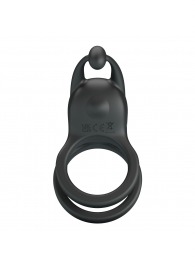 Черное перезаряжаемое виброкольцо Goodwin - Baile - в Петрозаводске купить с доставкой