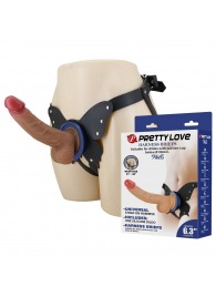 Поясной страпон Wells: трусики в форме бабочки и фаллоимитатор-насадка - Baile - купить с доставкой в Петрозаводске