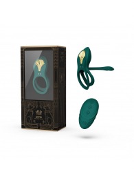 Зеленое эрекционное виброкольцо Bayek с пультом ДУ - Zalo - в Петрозаводске купить с доставкой