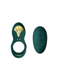 Зеленое эрекционное виброкольцо Bayek с пультом ДУ - Zalo - в Петрозаводске купить с доставкой