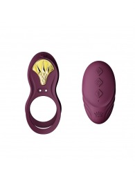Фиолетовое эрекционное виброкольцо Bayek с пультом ДУ - Zalo - в Петрозаводске купить с доставкой