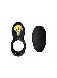 Черное эрекционное виброкольцо Bayek с пультом ДУ - Zalo - в Петрозаводске купить с доставкой