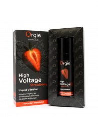 Жидкий вибратор Orgie High Voltage Strawberry - 15 мл. - ORGIE - купить с доставкой в Петрозаводске
