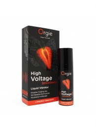 Жидкий вибратор Orgie High Voltage Strawberry - 15 мл. - ORGIE - купить с доставкой в Петрозаводске