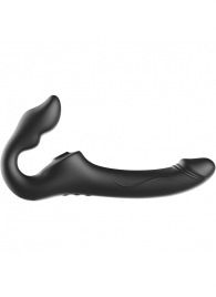 Черный безремневой страпон с 3 моторами - Ibiza - купить с доставкой в Петрозаводске