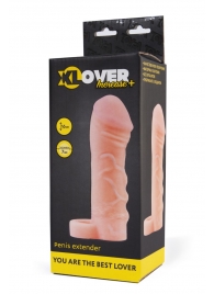 Фаллическая удлиняющая насадка с кольцом для фиксации - 16 см. - ToyFa - в Петрозаводске купить с доставкой