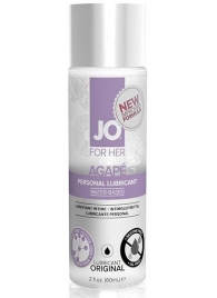 Лубрикант на водной основе для женщин JO AGAPE LUBRICANT ORIGINAL - 60 мл. - System JO - купить с доставкой в Петрозаводске