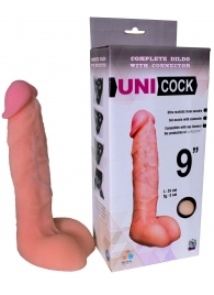 Фаллическая насадка Харнесс UNICOCK 9  - 24 см. - LOVETOY (А-Полимер) - купить с доставкой в Петрозаводске