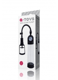 Чёрная вакуумная помпа A-toys с манометром и прозрачной колбой - A-toys - в Петрозаводске купить с доставкой