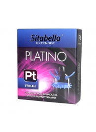 Стимулирующая насадка с усиками и шипиками Platino  Ураган - Sitabella - купить с доставкой в Петрозаводске