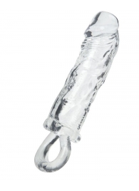 Прозрачная насадка с петлёй для фиксации - 14 см. - ToyFa - в Петрозаводске купить с доставкой