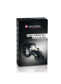 Пояс верности с электростимуляцией Mystim Pubic Enemy No1 Black Edition - MyStim - купить с доставкой в Петрозаводске