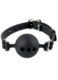 Силиконовый кляп-шар с отверстиями для дыхания Silicone Breathable Ball Gag Small - Pipedream - купить с доставкой в Петрозаводске
