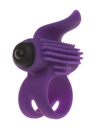 Эрекционное кольцо с подхватом мошонки и стимуляцией клитора Bullet Lastic Ring - Adrien Lastic - в Петрозаводске купить с доставкой