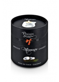 Массажная свеча с ароматом кокоса Bougie de Massage Gourmande Coco - 80 мл. - Plaisir Secret - купить с доставкой в Петрозаводске