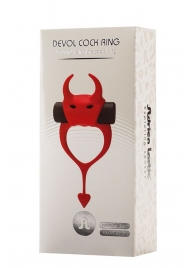 Красное эрекционное кольцо в форме дьяволенка DEVOL COCKRING - Adrien Lastic - в Петрозаводске купить с доставкой
