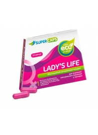 Возбуждающие капсулы Ladys Life - 14 капсул (0,35 гр.) - SuperCaps - купить с доставкой в Петрозаводске