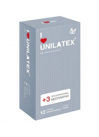 Презервативы с точками Unilatex Dotted - 12 шт. + 3 шт. в подарок - Unilatex - купить с доставкой в Петрозаводске