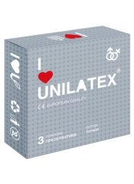 Презервативы с точками Unilatex Dotted - 3 шт. - Unilatex - купить с доставкой в Петрозаводске
