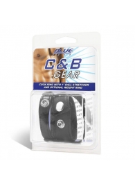 Утяжка для мошонки и пениса Cock Ring With 1  Ball Stretcher And Optional Weight Ring - BlueLine - купить с доставкой в Петрозаводске