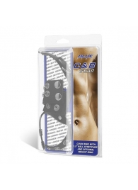Утяжка на пенис и мошонку Cock Ring With 1.5  Ball Stretcher And Optional Weight Ring - BlueLine - купить с доставкой в Петрозаводске