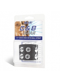 Ремень на член и мошонку 1.5  Cock Ring With Ball Strap - BlueLine - купить с доставкой в Петрозаводске