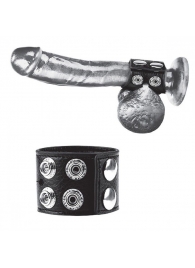 Ремень на член и мошонку 1.5  Cock Ring With Ball Strap - BlueLine - купить с доставкой в Петрозаводске