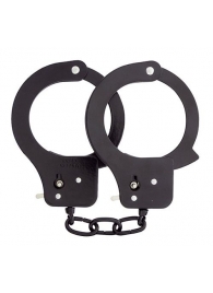 Чёрные наручники из листового металла BONDX METAL CUFFS BLACK - Dream Toys - купить с доставкой в Петрозаводске
