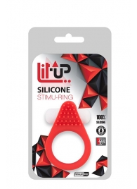 Красное эрекционное кольцо LIT-UP SILICONE STIMU RING 1 RED - Dream Toys - в Петрозаводске купить с доставкой