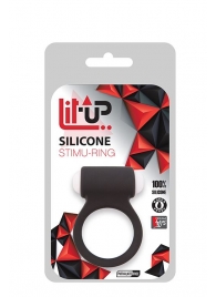 Чёрное эрекционное виброкольцо LIT-UP SILICONE STIMU RING 3 BLACK - Dream Toys - в Петрозаводске купить с доставкой