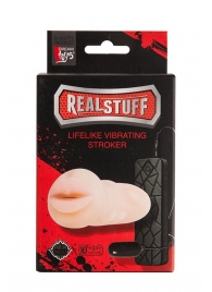 Мастурбатор-ротик с вибрацией REALSTUFF VIBRATING MASTURBATOR MOUTH - Dream Toys - в Петрозаводске купить с доставкой