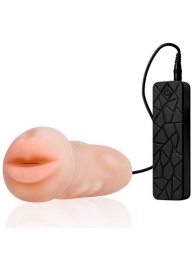 Мастурбатор-ротик с вибрацией REALSTUFF VIBRATING MASTURBATOR MOUTH - Dream Toys - в Петрозаводске купить с доставкой