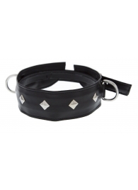 Полиуретановый ошейник с пуклями и D-кольцами Collar with Studs - Blush Novelties - купить с доставкой в Петрозаводске