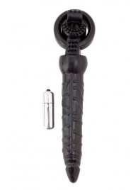 Черная вибронасадка с анальным стимулятором - ToyFa - в Петрозаводске купить с доставкой