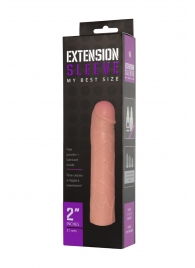 Насадка-удлинитель Extension sleeve телесного цвета - 18,5 см. - Sitabella - в Петрозаводске купить с доставкой