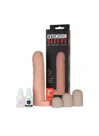 Насадка-удлинитель Extension sleeve с подхватом мошонки - 19 см. - Sitabella - в Петрозаводске купить с доставкой